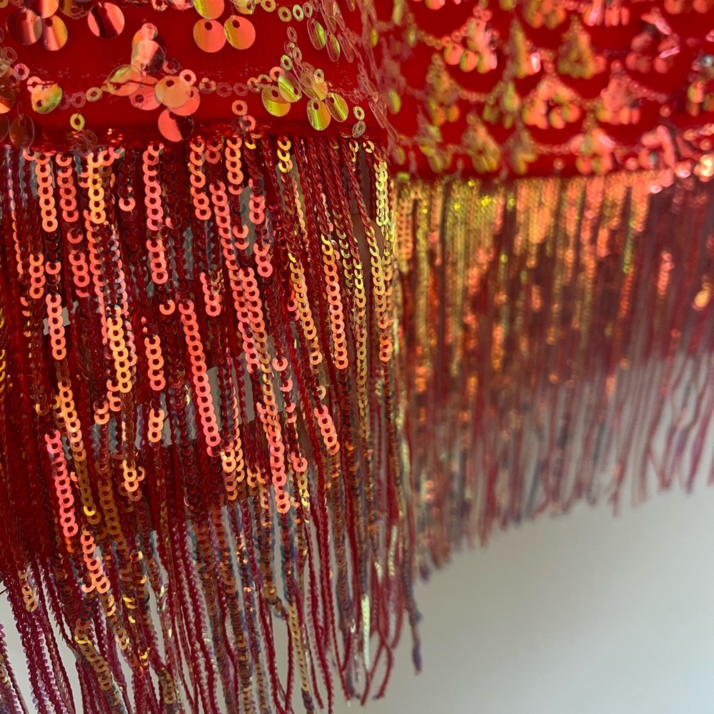 Sexy Red Mermaid 🧜🏾‍♀️ sequin dress - Picture 3 of 7